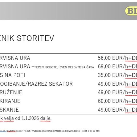 CENIK - OD 1.1.2026 DALJE